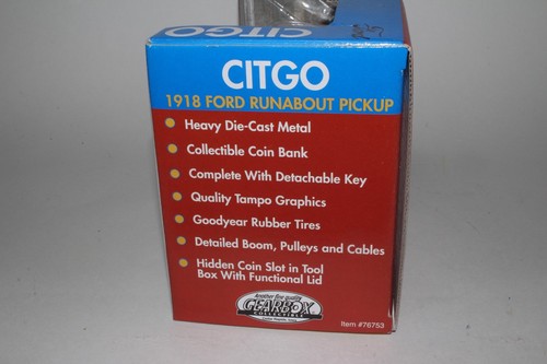 Gearbox 1918 Ford Citgo Gasoline Truck Bank, Boxed - Picture 4 of 7