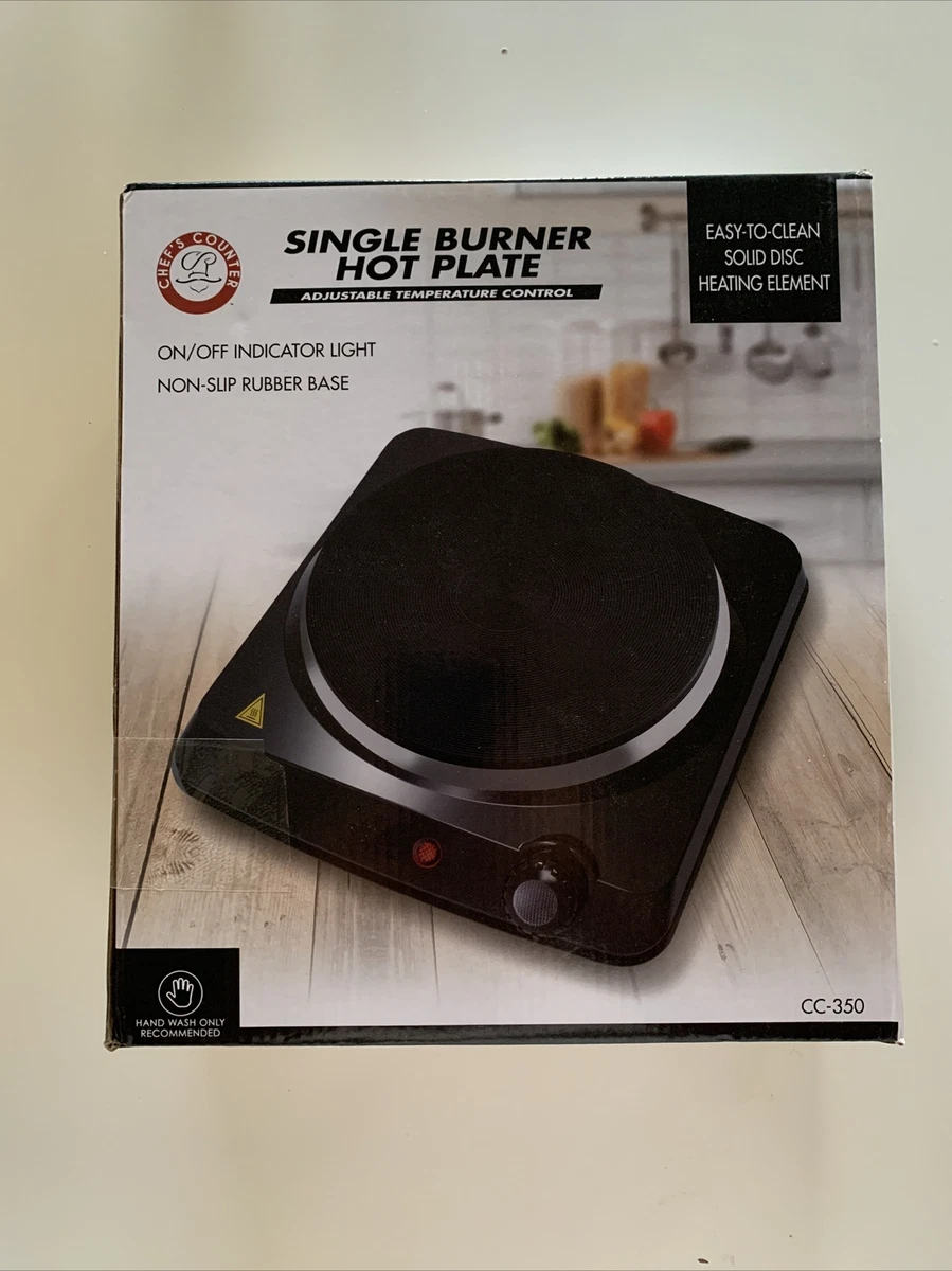 Chefu0026#039;s Counter Electric Single Burner Hot Plate 1000W - Easy to Use -  New | eBay