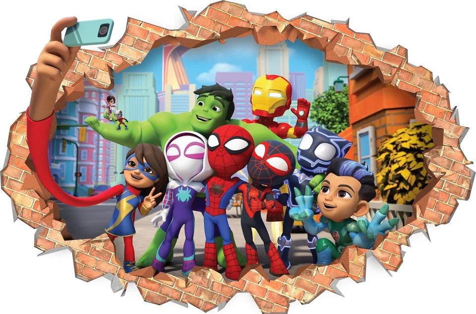 Superhero Children's Popular Characters Room Decorations Removable Repositionabl - Image 2 of 3