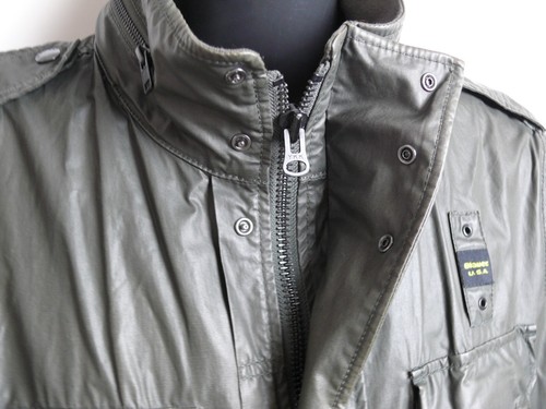 Men's Blauer U.S.A. Waterproof Military Style Jacket - Khaki - sz L - Picture 4 of 10