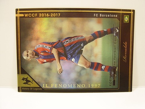 Panini WCCF 2016-17 HOYO Ronaldo Luís Nazário 1976 Brasil No.9 Barcelona Leyendas - Imagen 2 de 8