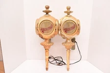 Vintage Pair Of 1972  Schlitz Beer Bar Advertising Wall Sconces Lights Signs