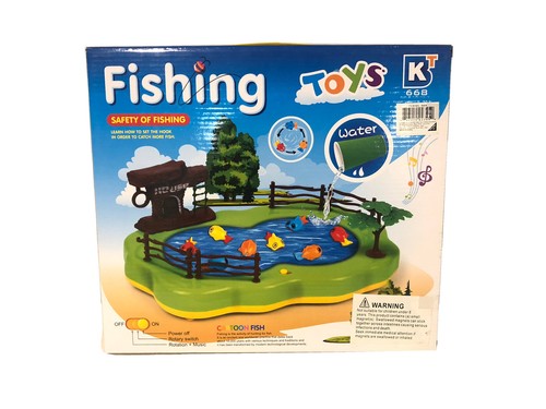 Kids Fishing Game, Fish Pond, 8 Fish/2 Fishing Poles, Add Water,Decoration Music - Picture 4 of 4