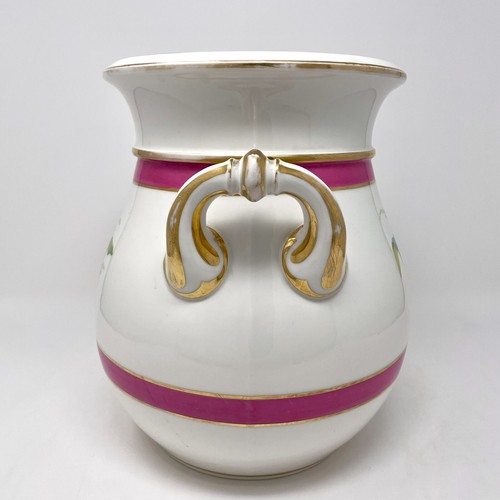 Antique 1865 Haviland & Co Limoges Porcelain Handled Vase Floral Gold Gilt H&Co - Picture 5 of 12