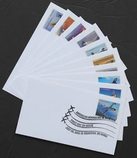 U.S. Used Stamp Scott #3916 - 3925 37c Aviation Set of 10 First Day Covers