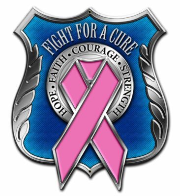 FIGHT FOR A CURE PINK RIBBON BREAST CANCER 15'' HEAVY DUTY USA MADE METAL SIGN