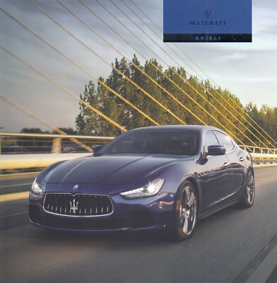 MASERATI GHIBLI Limousine Sportscar S Q4 Diesel Prospekt Brochure 2014 BA