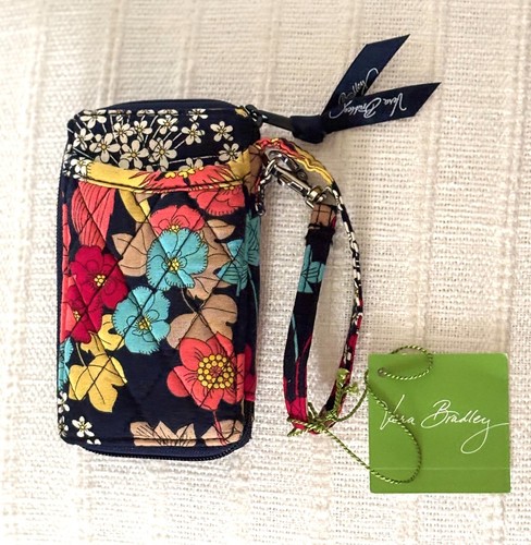 VERA BRADLEY All-in-One Wristlet Happy Snails Wallet ID Card & Phone Case