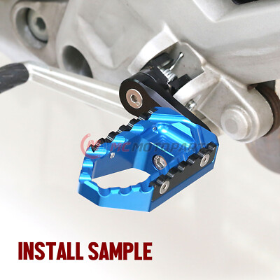 Blue TRC 40mm Adjustable Front Wide Footpegs For Razor RAMBLER 12 RAMBLER 16
