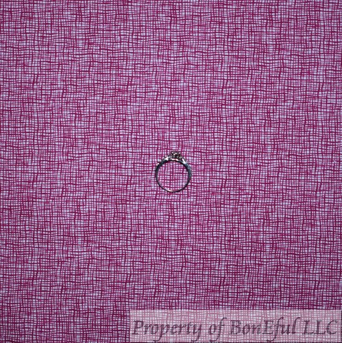BonEful FABRIC FQ Cotton Quilt Purple Burlap Print Linen Look Blender Small RARE - Picture 10 of 13