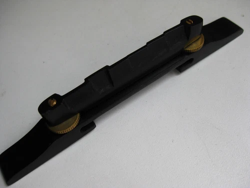 Floating Bridge for Black Regal Kay Silvertone Harmony Guitar Project