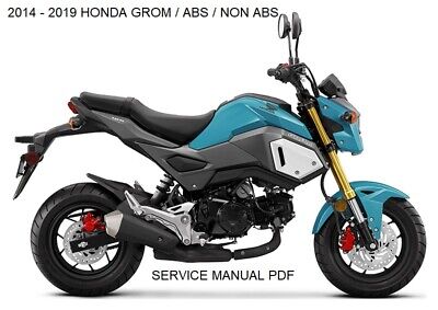 14 15 16 17 18 19 Honda Grom Non Abs Abs Service Repair Manual Pdf Ebay