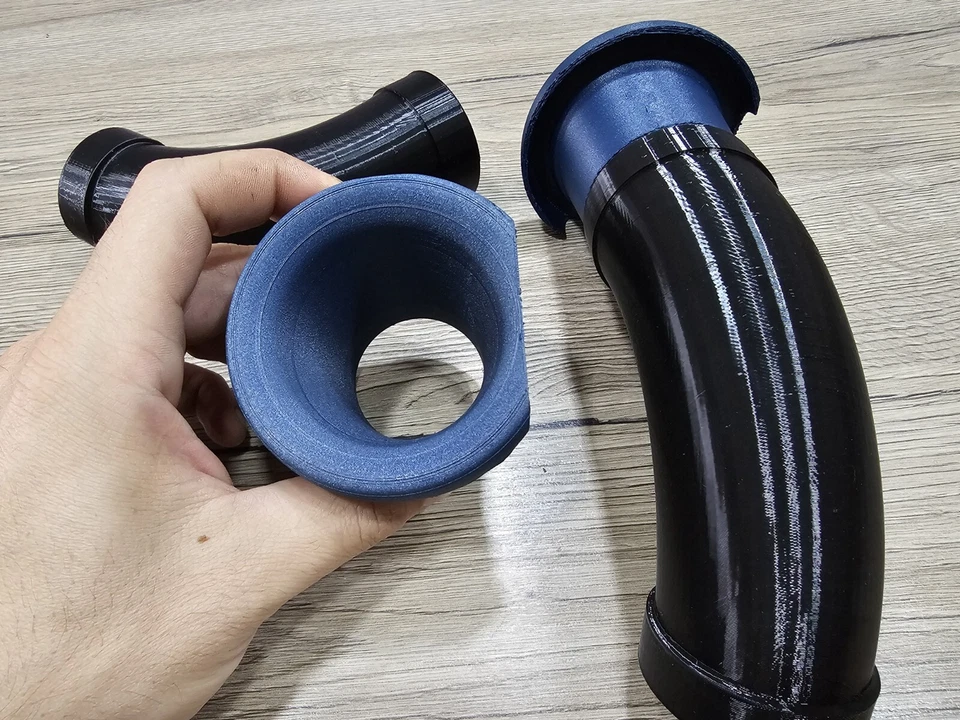 KIT CORNETTI TROMBE CONO ASPIRAZIONE CORPO FARFALLATO ORIGINALE TMAX T-MAX 560 - Immagine 3 di 4