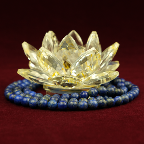 Lapislázuli Budista Mala Collar de Oración 108 Perlas 8mm Gema Regalo - Imagen 2 de 5