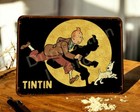 Plaque métal  Tintin course