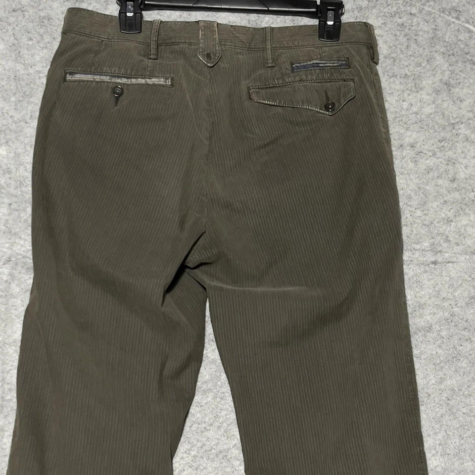 Pantalones Robert Graham Para Hombre Talla W-30 L-34 Rayas Clásico Verde. Foto 4 de 4