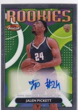 2024 Topps Finest NBA No. RFA-JPI Jalen Pickett Rookie Auto