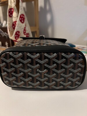 在庫少★送料込【GOYARD】Alpin ミニ バックパック ブラックタン GOYARD Goyardine Calfskin Alpin MM Backpack Black 1651740