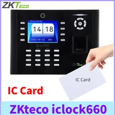 ZKteco iclock660 3.5in IC Fingerprint Recognition Time Attendance Access Control