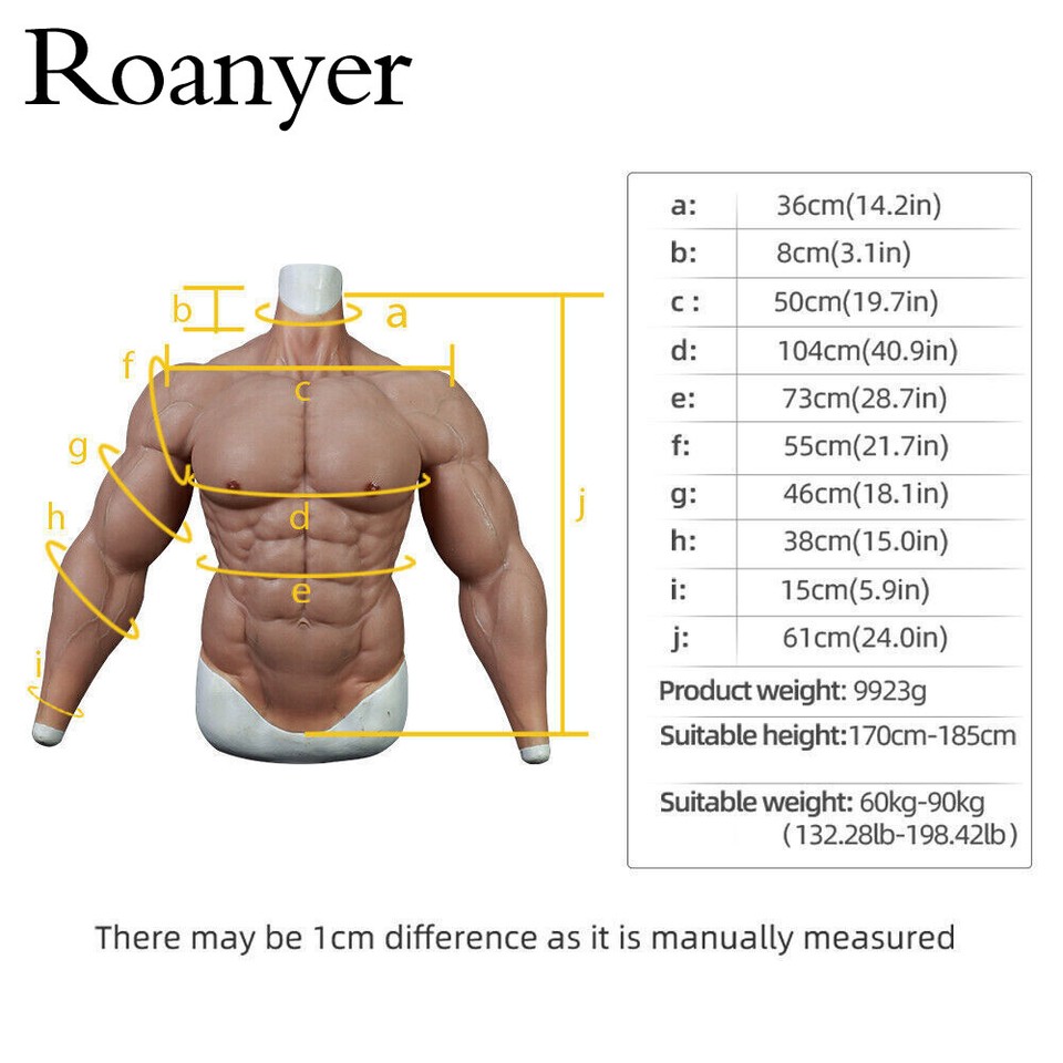 Costume Silicone Musculaire Pour Cosplay – Faux Ventre Réaliste Homme