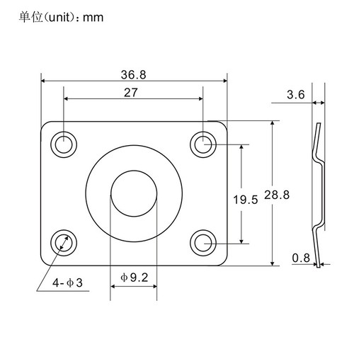 Bajo FLEOR 10 PIEZAS Plateado Cuadrado Metal Salida Jack Placa Jackplate Blanco - Imagen 7 de 7