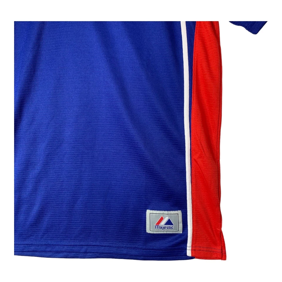 Chicago Cubs Jersey V Neck Mens Majestic Baseball Jersey Embroidered Size 18/20 - Image 3 of 4