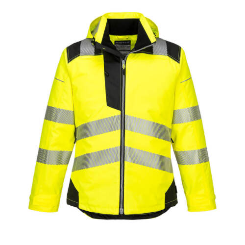 Portwest Herren Hi Vis Winterjacke PW3 wasserdicht Outdoor Stepp gefüttert Mantel T400 - Bild 5 von 22