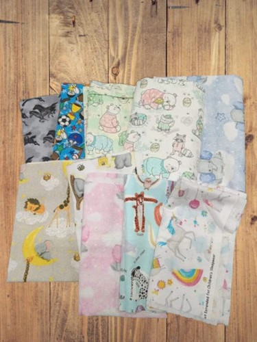 Assorted A.E. Nathan Comfy Flannel Flat Fold Assortment 10 Yard Bundle Cotton Fa - Picture 2 of 2