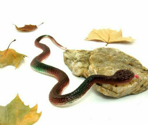16" Real Rubber Toy Fake Snake Safari Garden Prop Joke Prank Halloween Gift - Picture 1 of 1
