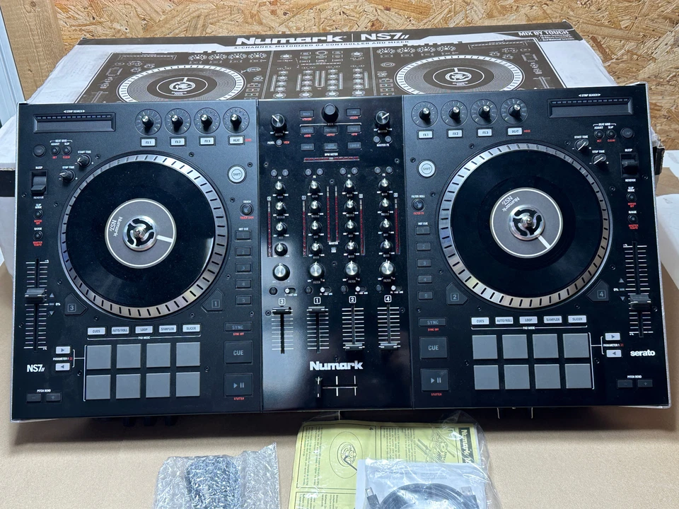Numark NS7II 4 Channel Motorized Digital DJ Controller & Mixer New/OpenBox - Image 3 of 4