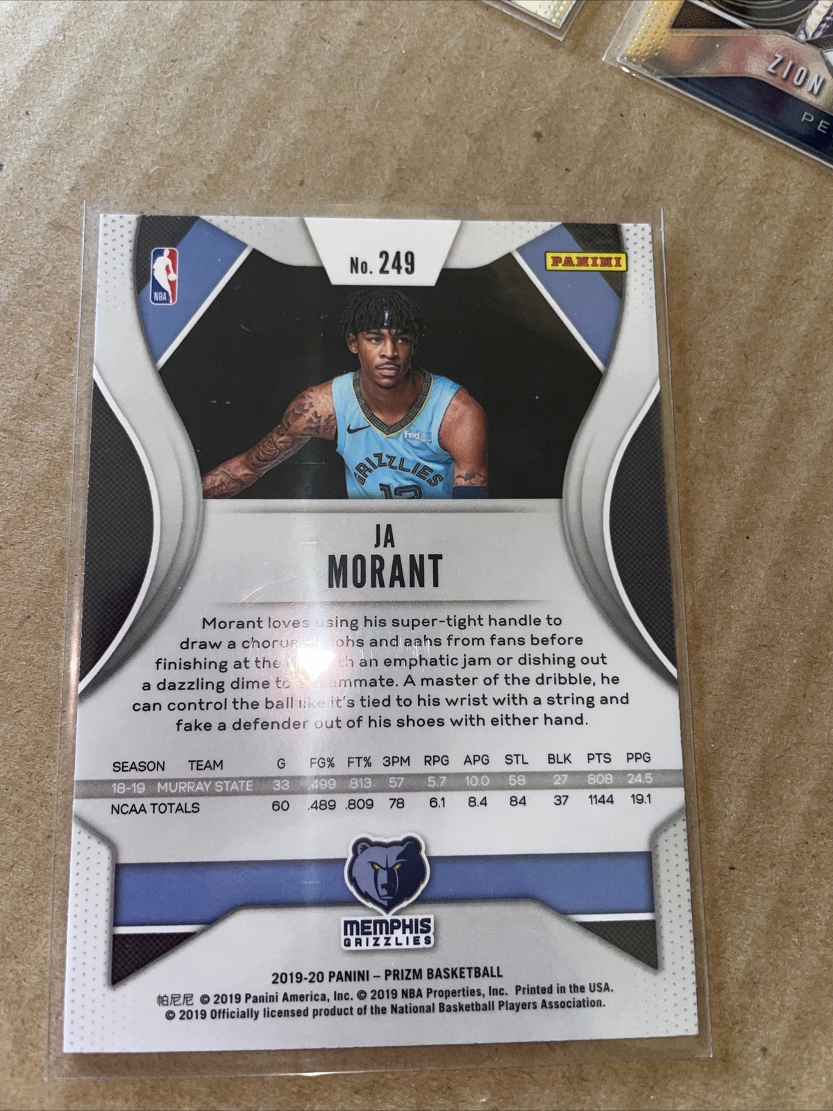 (4) ja morant & Zion Williamson Prizm Rookie Lot eBay