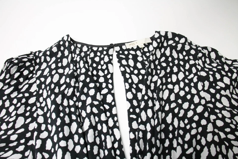 MAJE Posima Imprime Jumpsuit Damen (EU) 38 Langarm Bedruckt Tiefes V-Ausschnitt - Bild 4 von 4