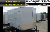 Remorque fermé 6x10 v-nose