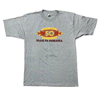 Vintage Miami Hurricanes vs Nebraska 1984 NCAA Orange Bowl 50