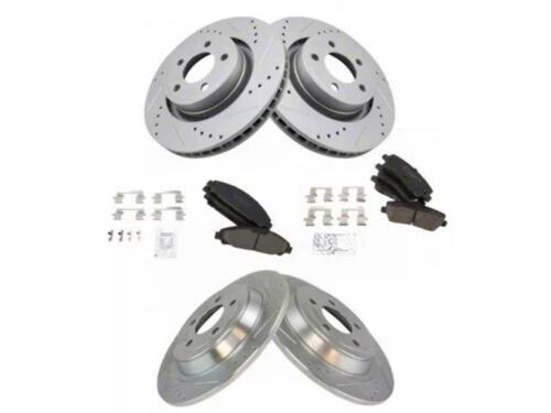 Ceramic Brake Rotor and Pad Kit; Front and Rear