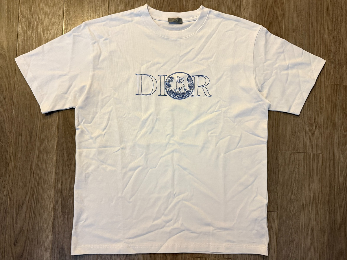DIOR and HYLTON NEL Relaxed Fit Tee Shirt white sz M | eBay UK