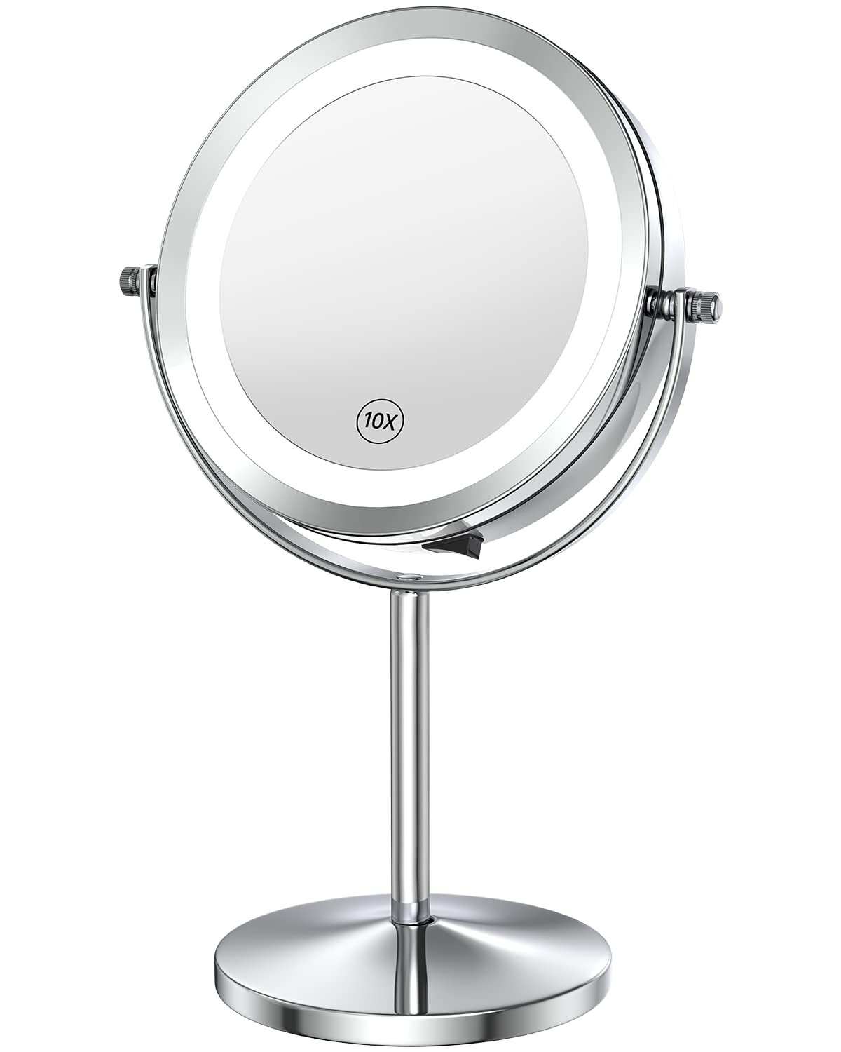 Lighted Makeup Mirror with 1X 10X Magnification and LED Lights  -image