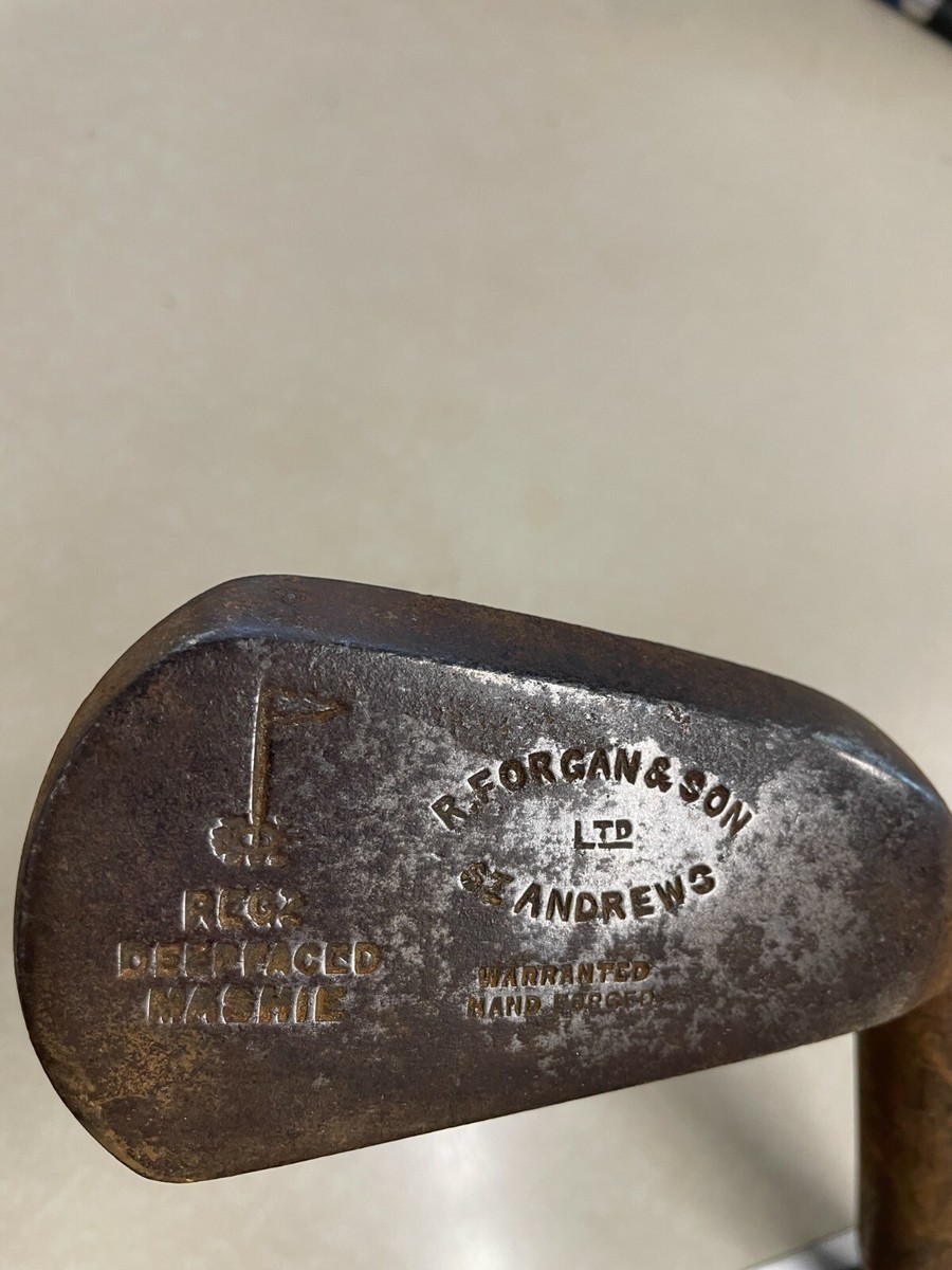 Antique R. FORGAN & SON St. Andrews Iron Wood Shaft Golf Club RARE