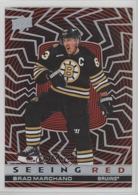 2023 Upper Deck Extended Series Seeing Red Silver Spectrum Brad Marchand #SR-40