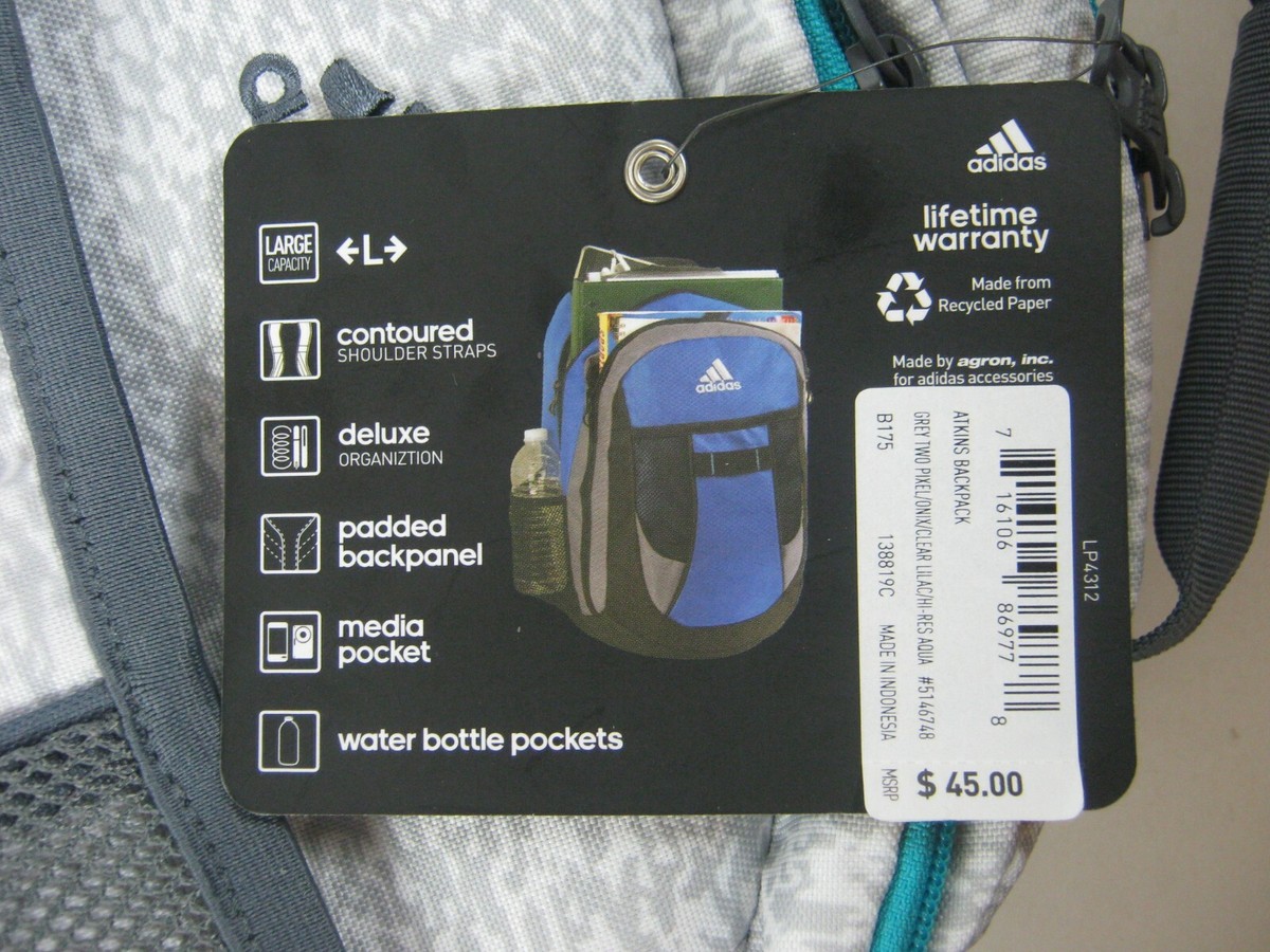 Adidas Atkins Large Capacity Backpack Adidas Atkins Backpack Large Unisex Dark Blue for Sale in  main image 3
