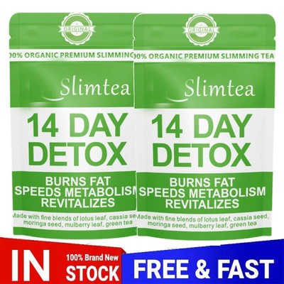 14-Day Natural Herbal Detox Slimming Tea Weight Loss Fat Burning Flat TummyDie t