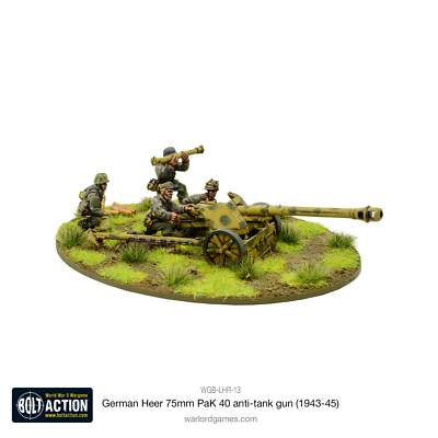 Bolt Action - German Heer 75mm PaK 40 anti-tank gun (1943-45) - Warlord Games