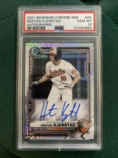 2021 Bowman Chrome Mega Box Mojo Heston Kjerstad #BCMA-HK PSA 10 GEM MT Auto