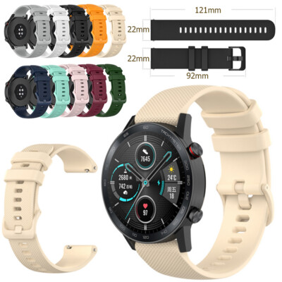 For Honor Watch GS 3i/GS3/GS Pro 22mm Silicone Watch Band Strap Sports Wristband