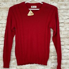 Vintage Antigua 100% Cotton Red Sweater Made In The USA Men's Medium M