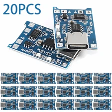 20PCS TP4056 5V 1A USB Type-C Lithium Battery Charging & Protection Board USB-C
