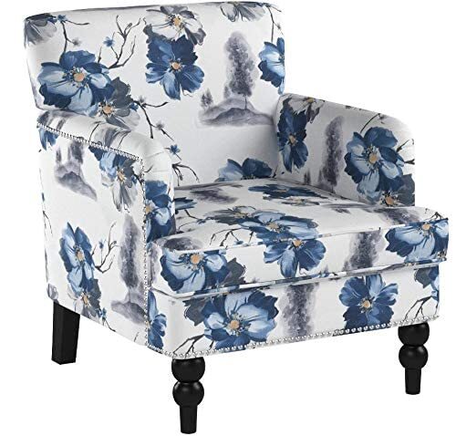 Christopher Knight Home Boaz Fabric Club Chair - Floral Print - Picture 4 of 5
