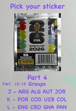 FIFA World Cup 2026 Panini Sticker White/Foils - Pick Your Sticker - USA Version
