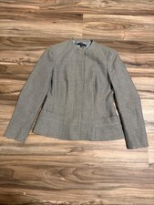 Brooks Brothers Loro Piana Women s 4 Wool Cashmere Silk Blazer Old Money Gray