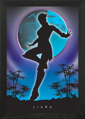 LIARA Mass Effect gerahmtes Wandbild Poster Leinwanddruck Bild